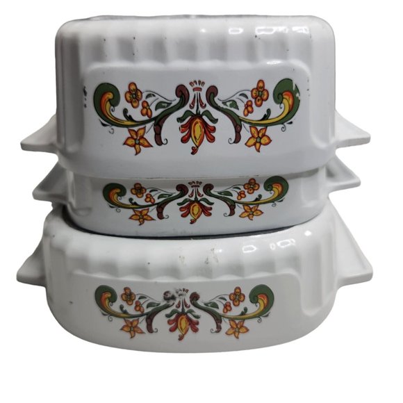 Vintage 3-Piece Nordic Ware Cast Bake Ware Casserole 2 Qt Bundt 1 1/2 Qt 1 Qt - Picture 7 of 15